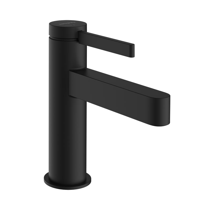 Baterie lavoar Hansgrohe Finoris 100 CoolStart  ventil click-clack  negru mat