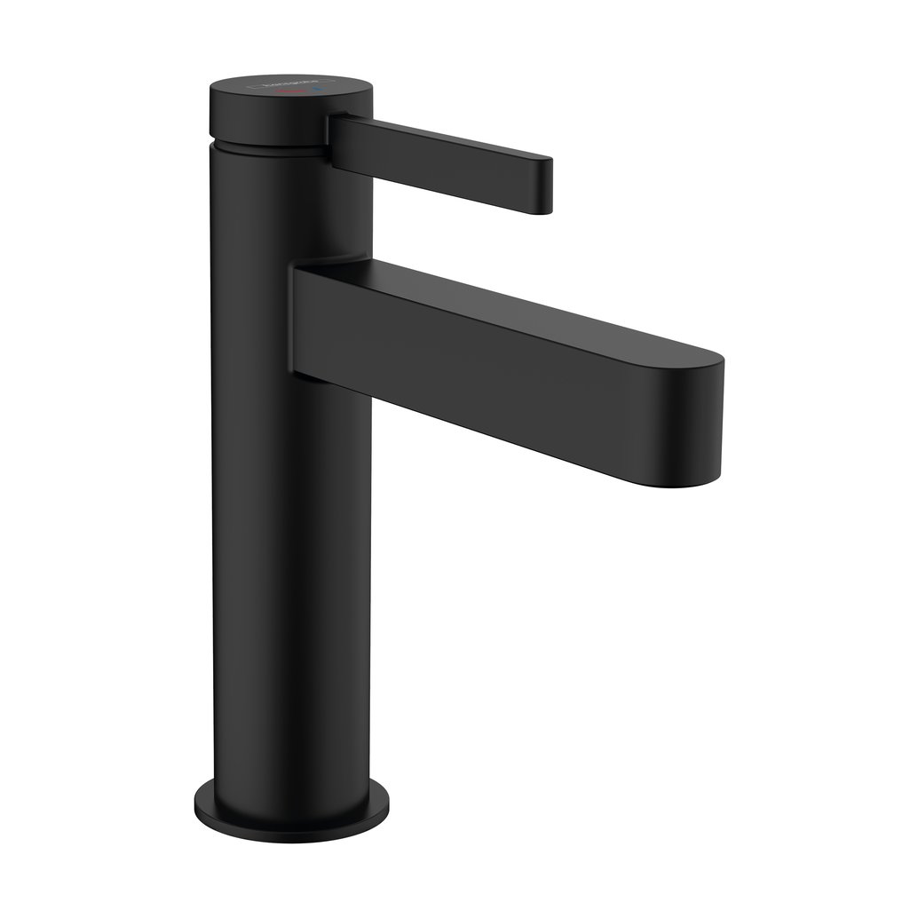 Baterie lavoar Hansgrohe Finoris 110 CoolStart  ventil click-clack  negru mat