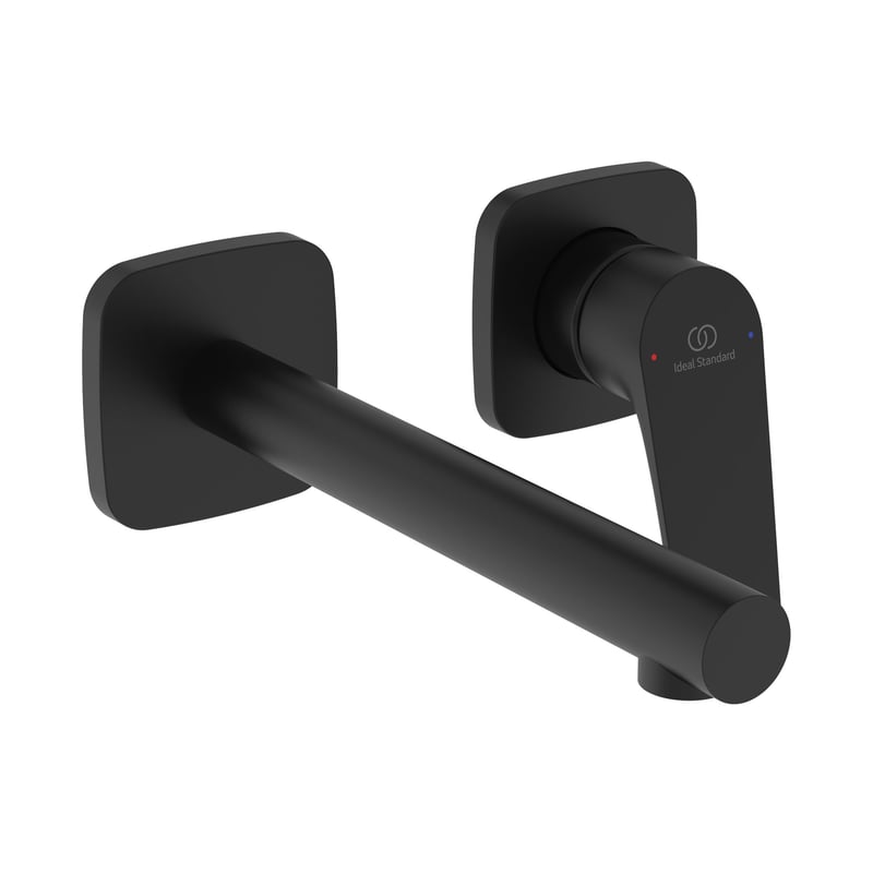 Baterie lavoar Ideal Standard Ceralife C de perete  fara ventil  necesita corp ingropat  negru mat