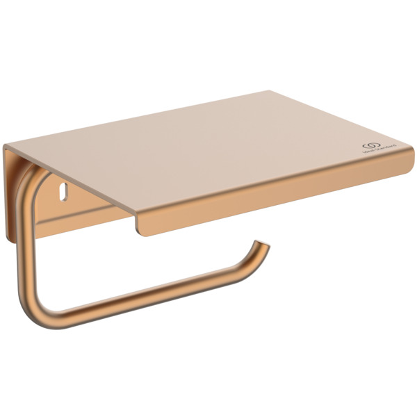Suport hartie igienica cu aparatoare Ideal Standard Alu+ bronz