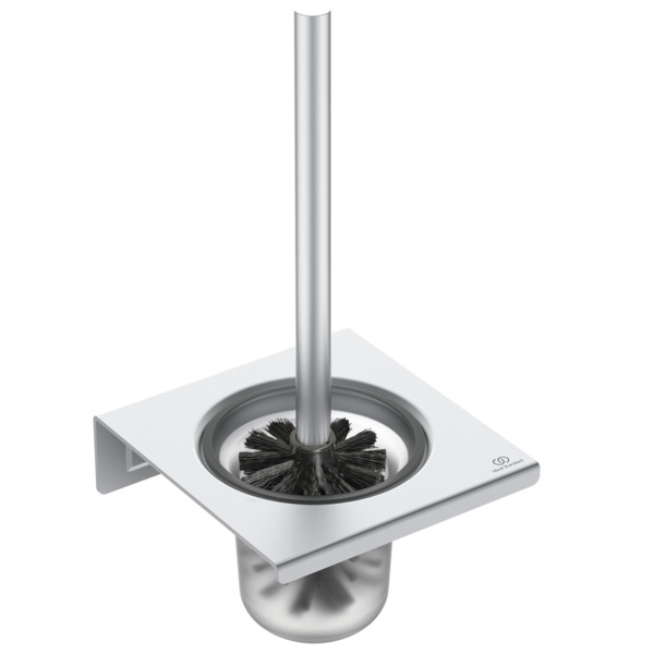 Perie wc cu suport de perete Ideal Standard Alu+ silver