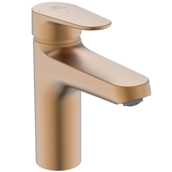 Baterie lavoar Ideal Standard Alu+ 120  Blue Start  ventil click-clack  bronz