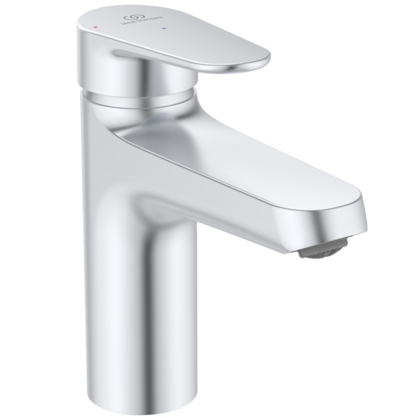 Baterie lavoar Ideal Standard Alu+ 120  Blue Start  ventil click-clack  silver