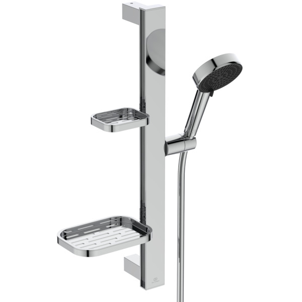 Set de dus Ideal Standard IdealRain Alu+ cu para de dus  furtun 175cm si bara de dus 60cm  crom