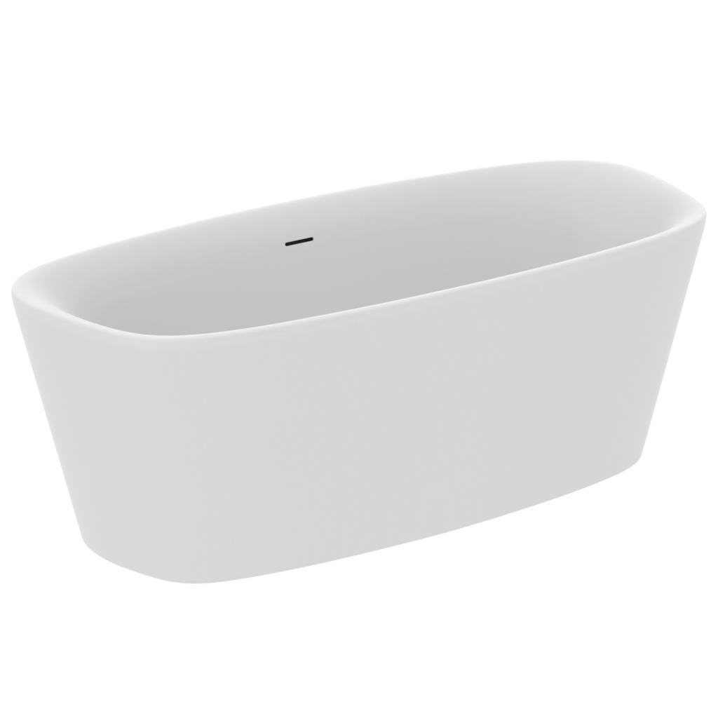 Cada freestanding Ideal Standard Dea 170x75cm  cu sifon tip push-open inclus  alb mat