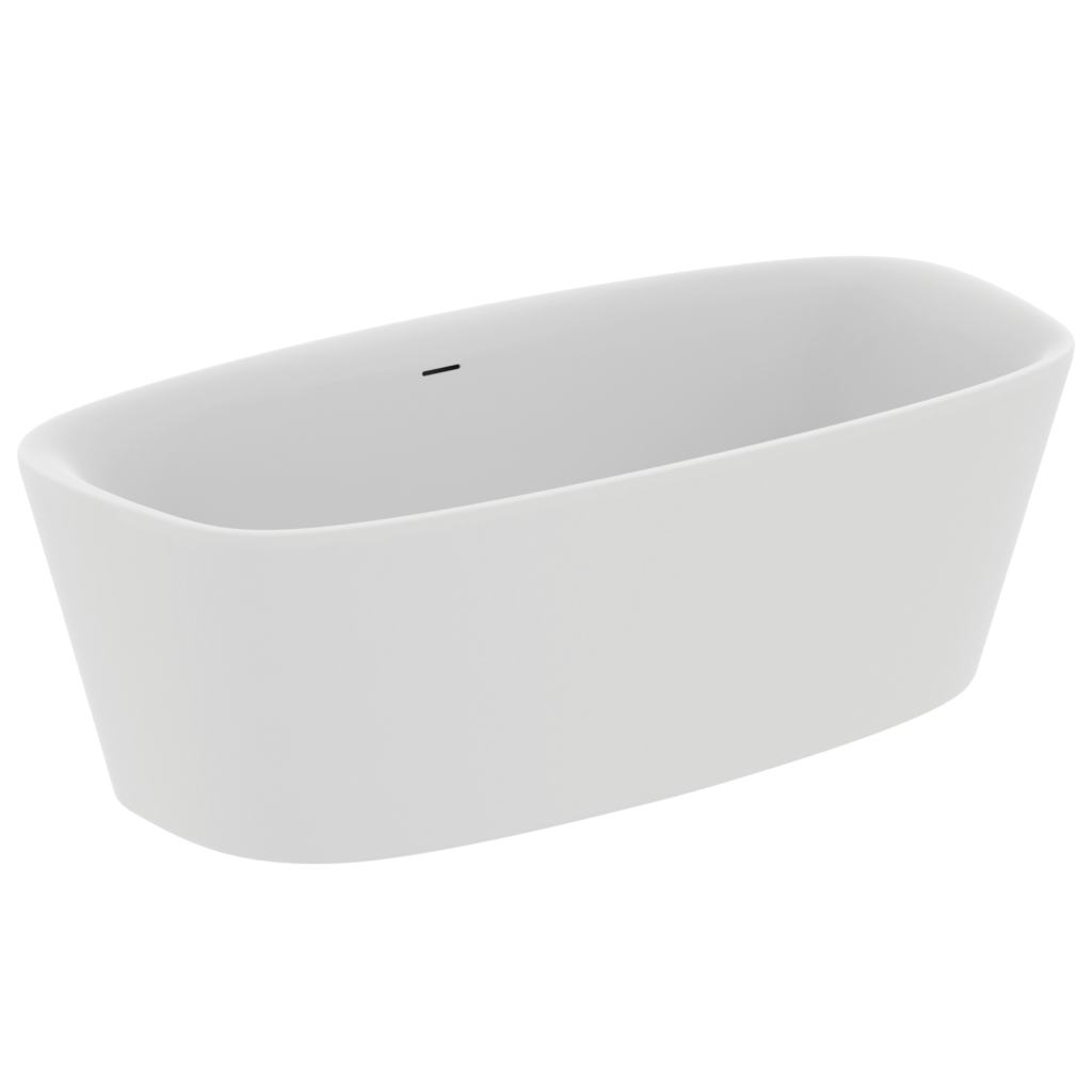 Cada freestanding Ideal Standard Dea 190x90cm  cu sifon tip push-open inclus  alb mat