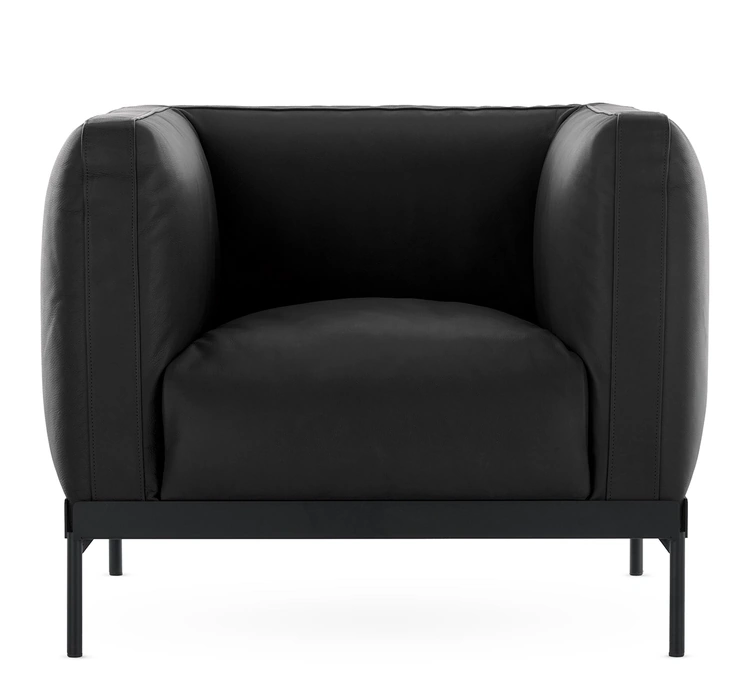 Fotoliu Kartell Asia Leather  design Piero Lissoni  negru Fotolii