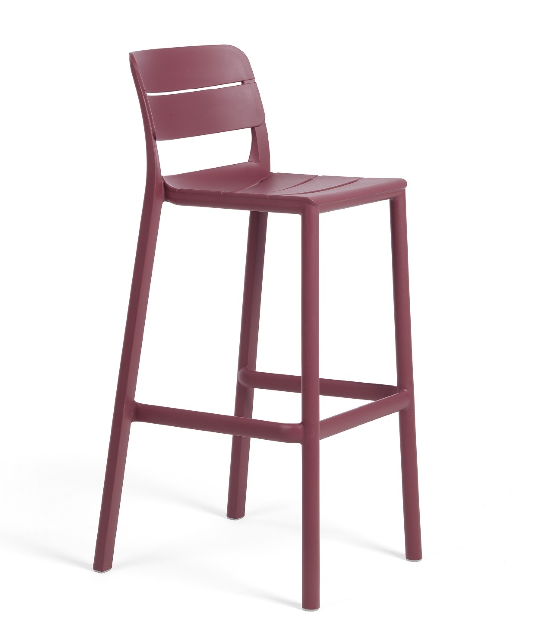 Scaun inalt exterior Nardi Cassia Stool  h76cm  rosu Borgogna