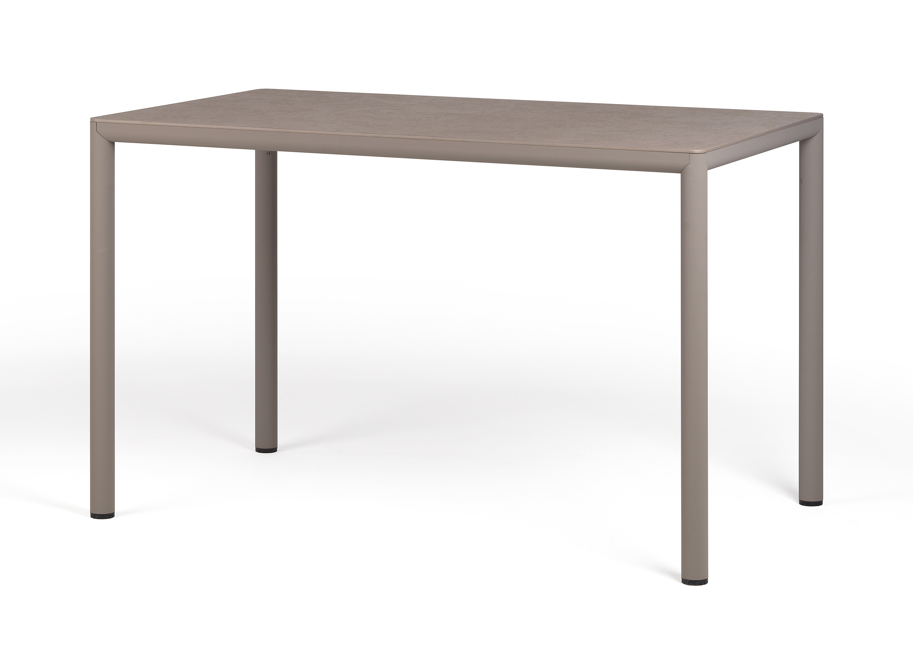 Masa exterior Nardi Piave 120x70cm  h76cm  baza aluminiu  top HPL Materia  tortora