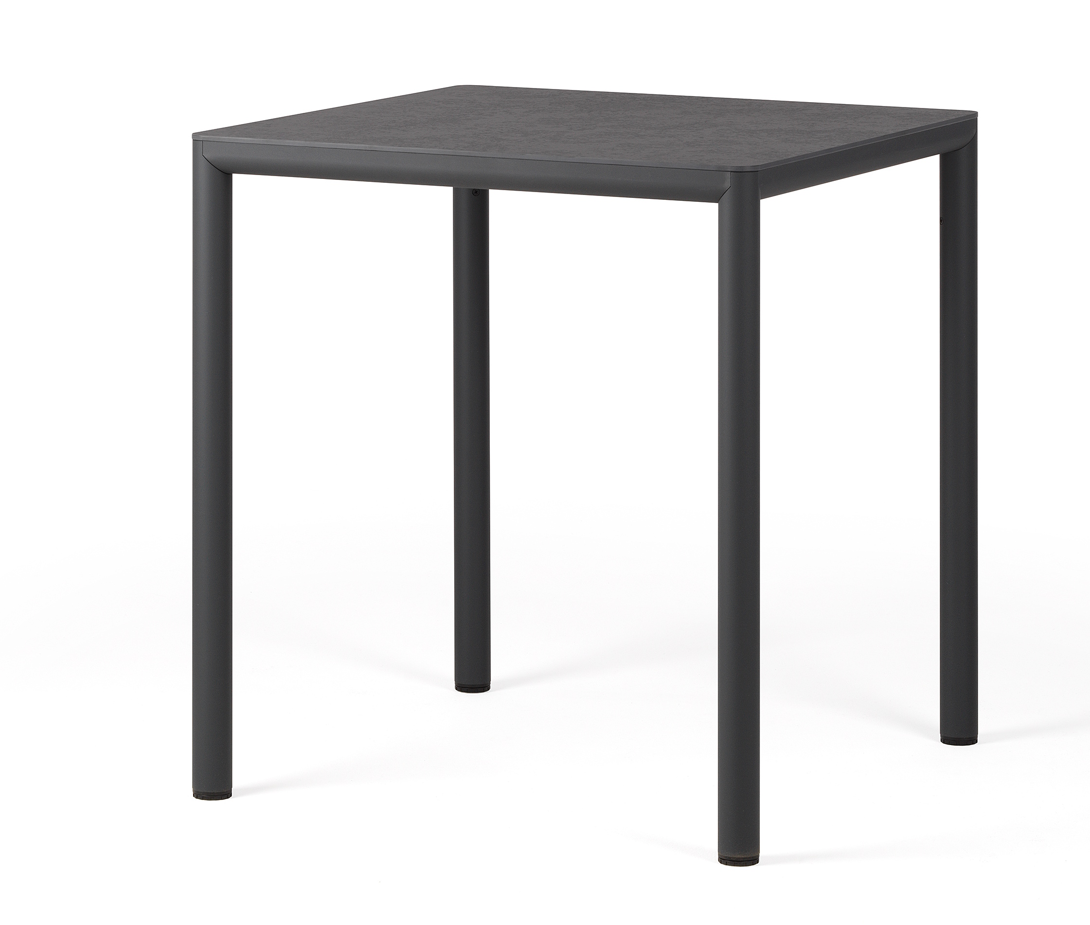 Masa exterior Nardi Piave 70  69x69cm  h76cm  baza aluminiu  top HPL Materia  antracite