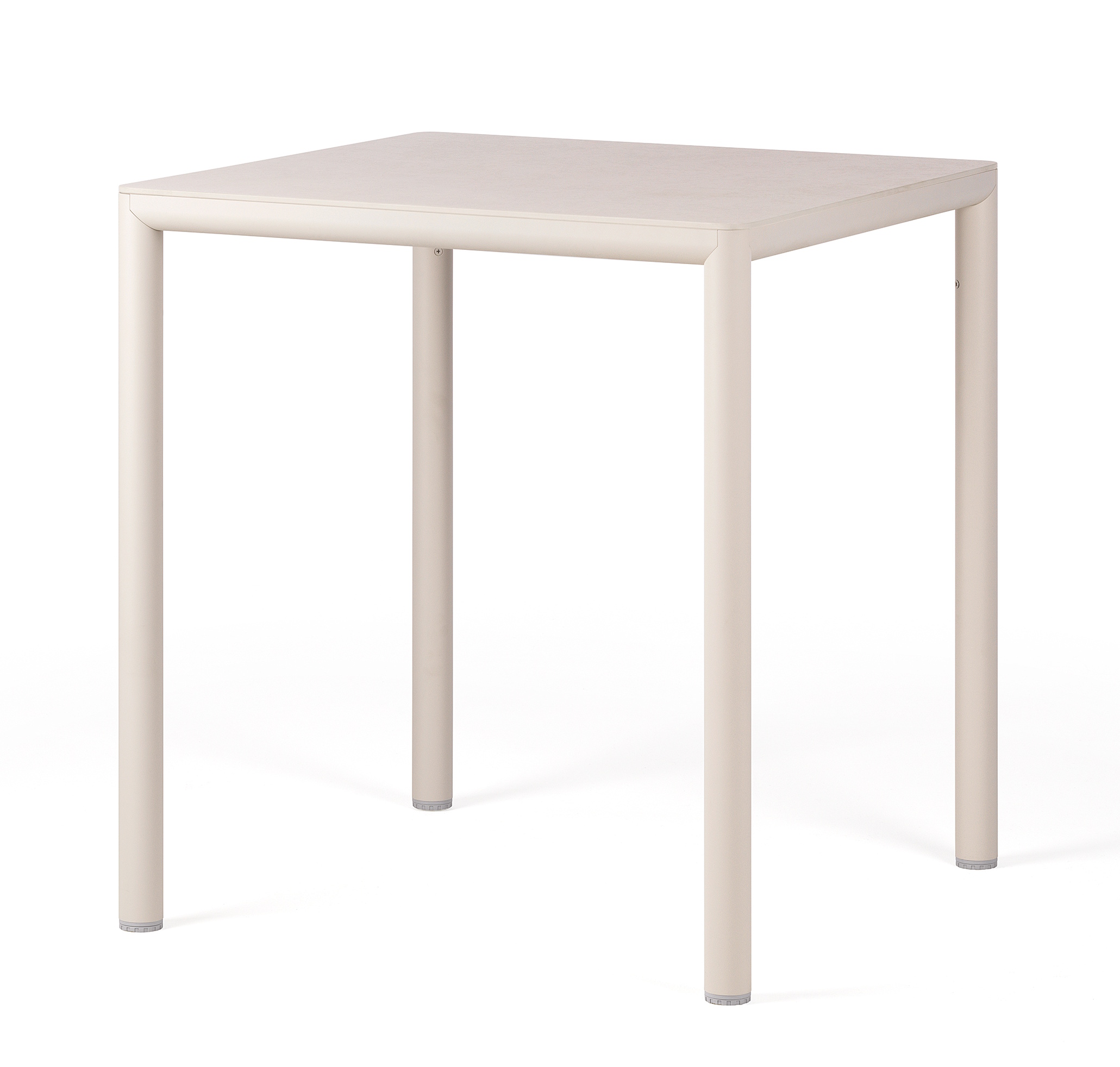 Masa exterior Nardi Piave 70  69x69cm  h76cm  baza aluminiu  top HPL Materia  corda