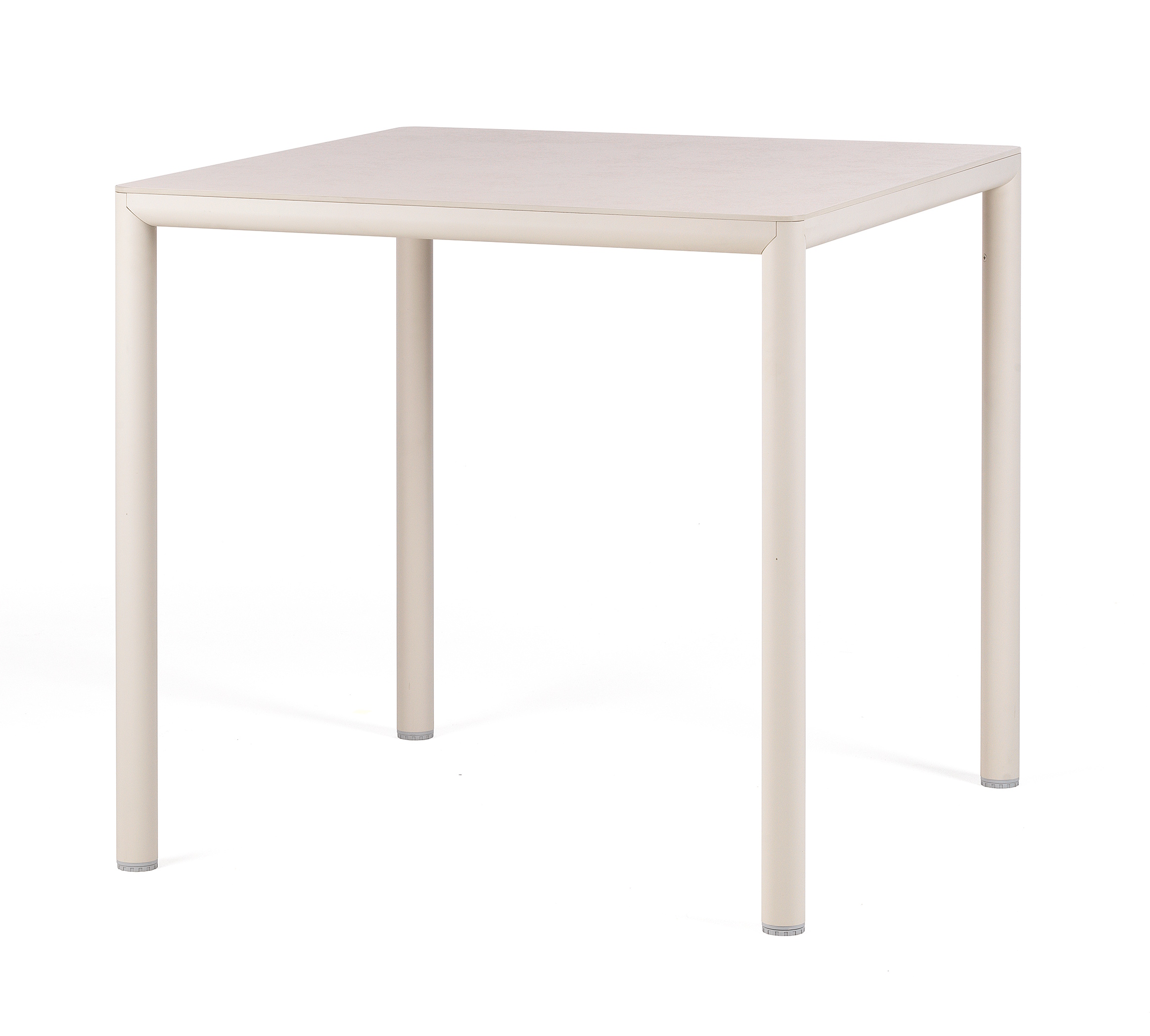 Masa exterior Nardi Piave 80  79x79cm  h76cm  baza aluminiu  top HPL Materia  corda