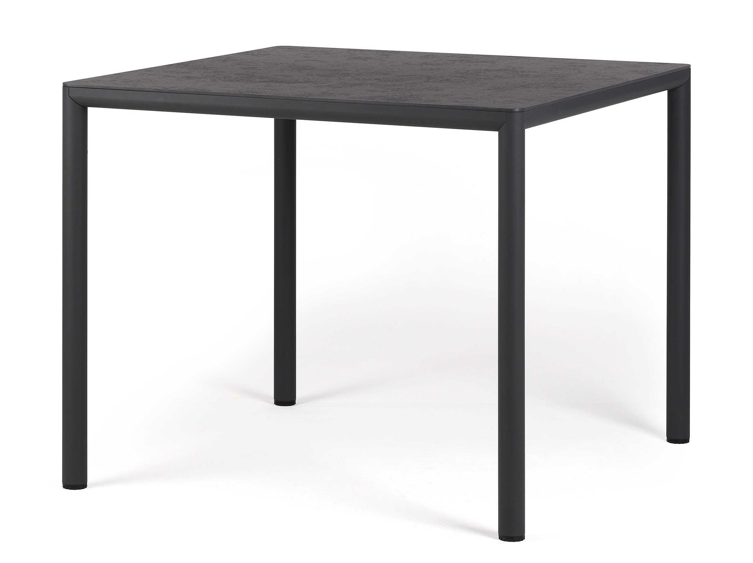 Masa exterior Nardi Piave 90  89x89cm  h76cm  baza aluminiu  top HPL Materia  antracite