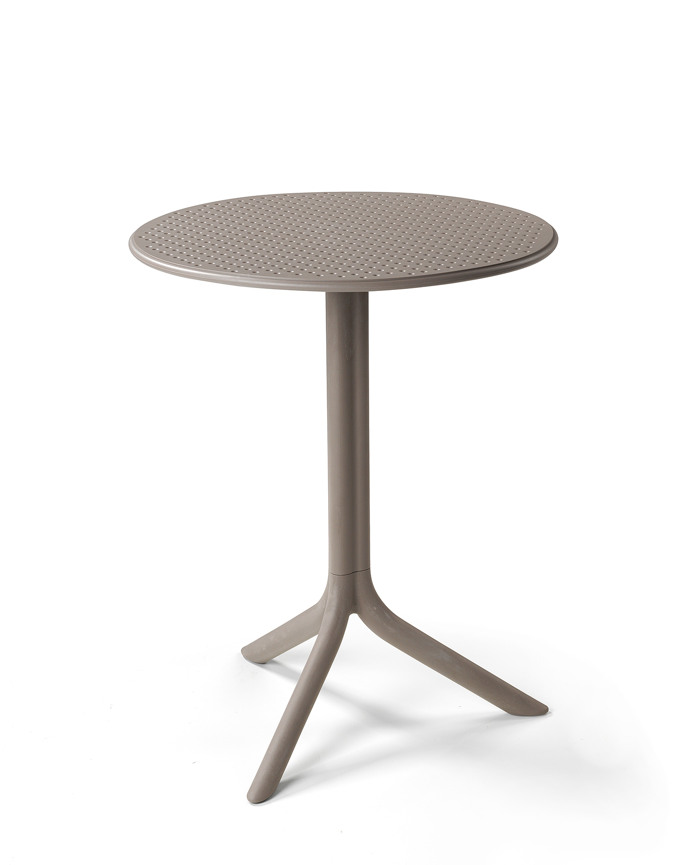 Masa exterior Nardi Step d 60.5cm  h 76.5 / 40cm  tortora