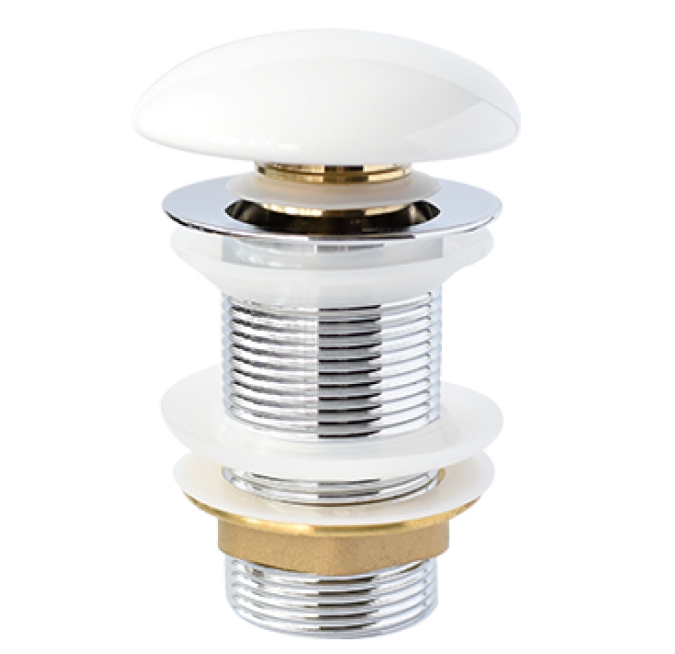 Ventil click-clack pentru lavoar Besco C-L alb