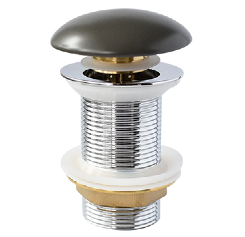 Ventil click-clack pentru lavoar Besco C-L gri mat