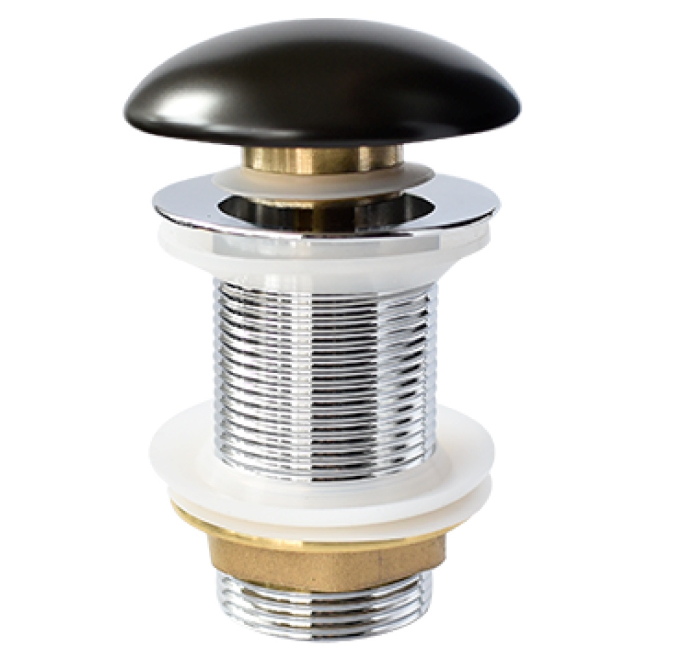 Ventil click-clack pentru lavoar Besco C-L negru mat