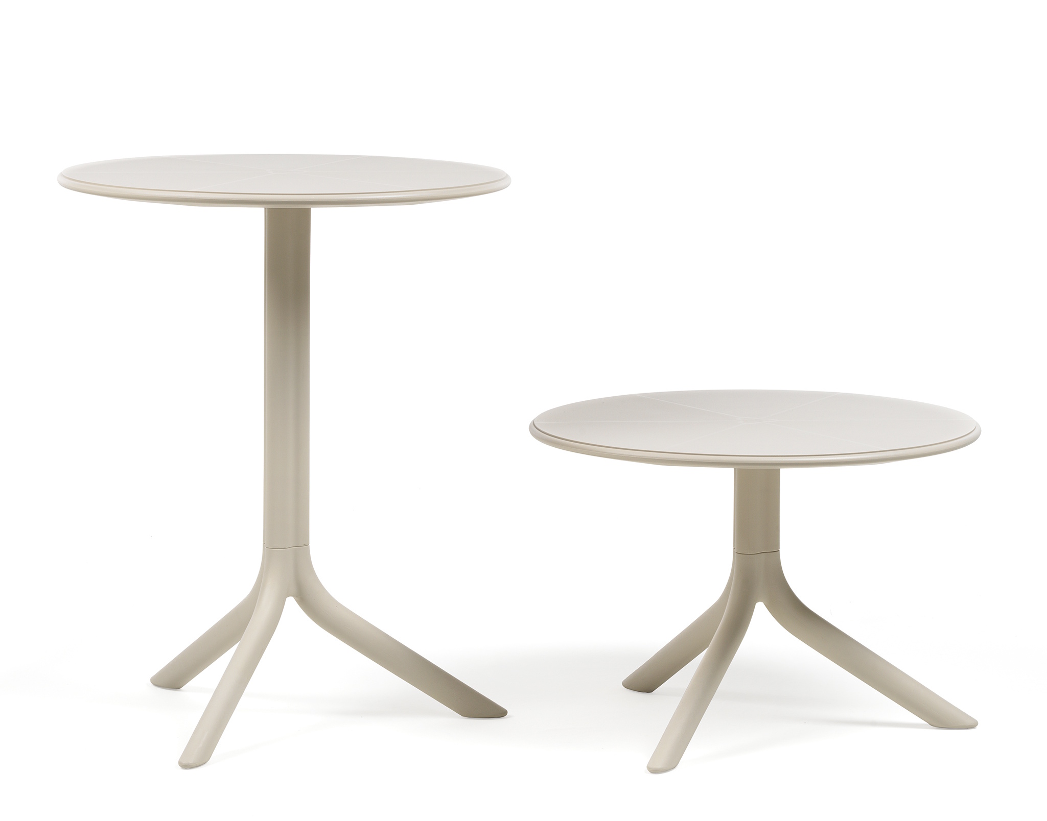 Masa exterior Nardi Spritz  h 76.5cm  diametru 60.5cm  bej corda