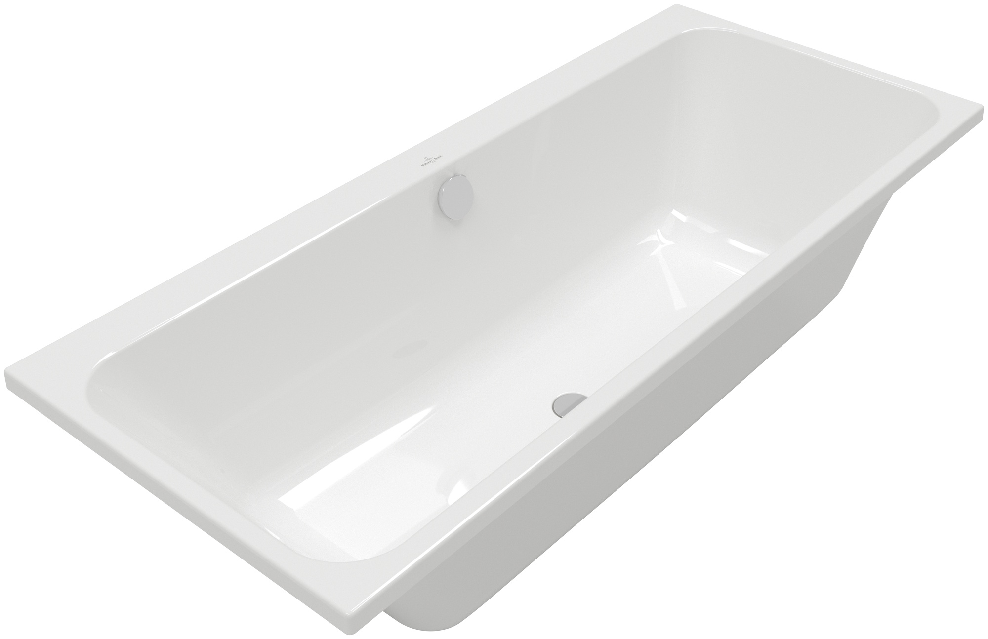 Cada baie rectangulara Villeroy & Boch Architectura Solo 180x80cm  acril  alb alpin