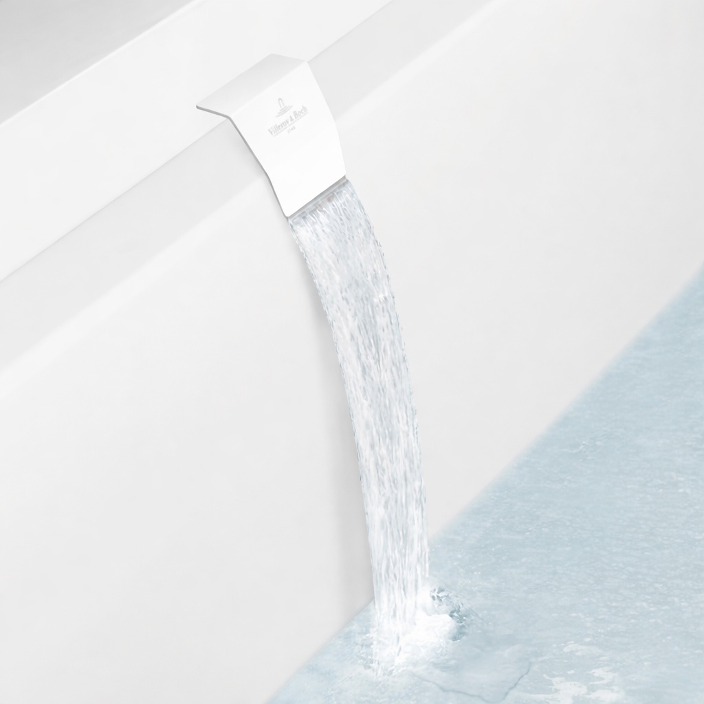 Sistem de umplere prin preaplin Villeroy & Boch Squaro  alb mat