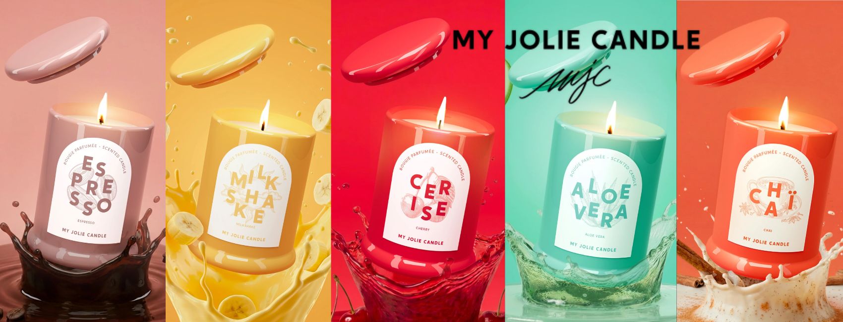 My Jolie Candle Trendy - o colectie de parfumuri irezistibile, in borcanase mici si colorate