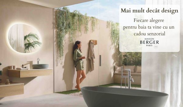 Fiecare alegere pentru baia ta vine cu un cadou senzorial: semnatura Maison Berger